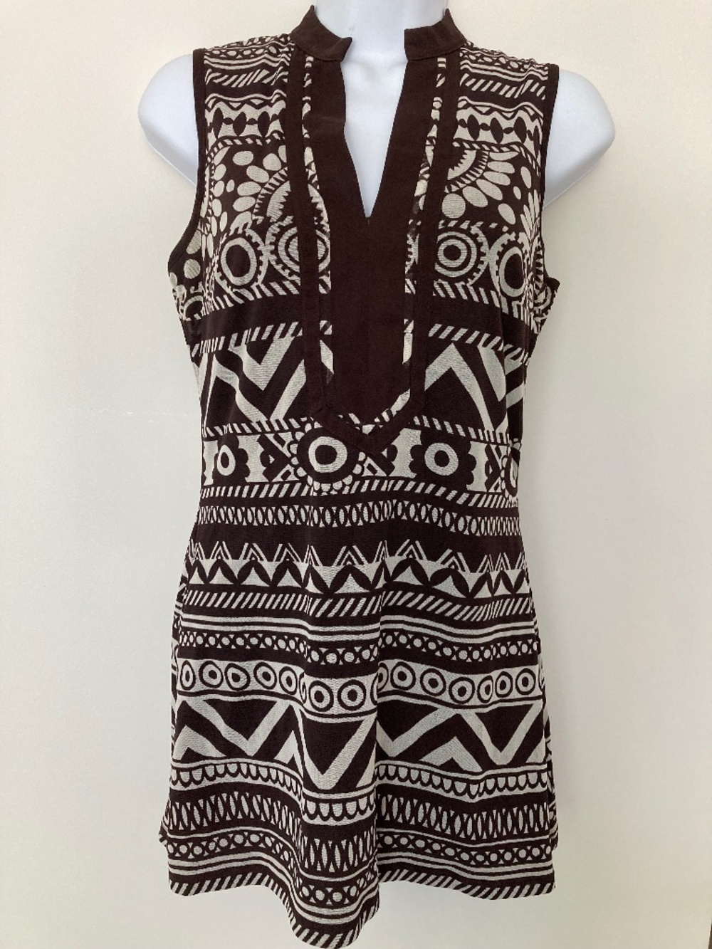 Sleeveless INC Tunic Top with Mandarin Collar